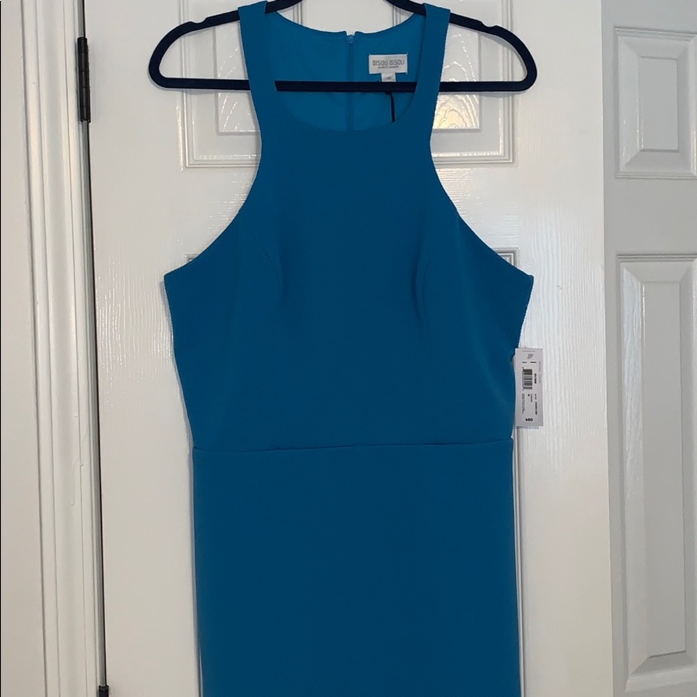 Teal racer back dress